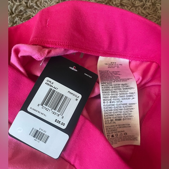 *NEW GIRLS Air Jordan JUMPMAN X NIKE LEGGINGS Pink Swoosh Medium 10-12 pinksicle - Picture 9 of 15